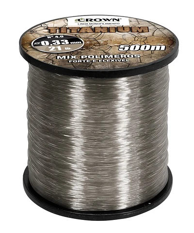 Linha Monofilamento Crown Titanium 500m