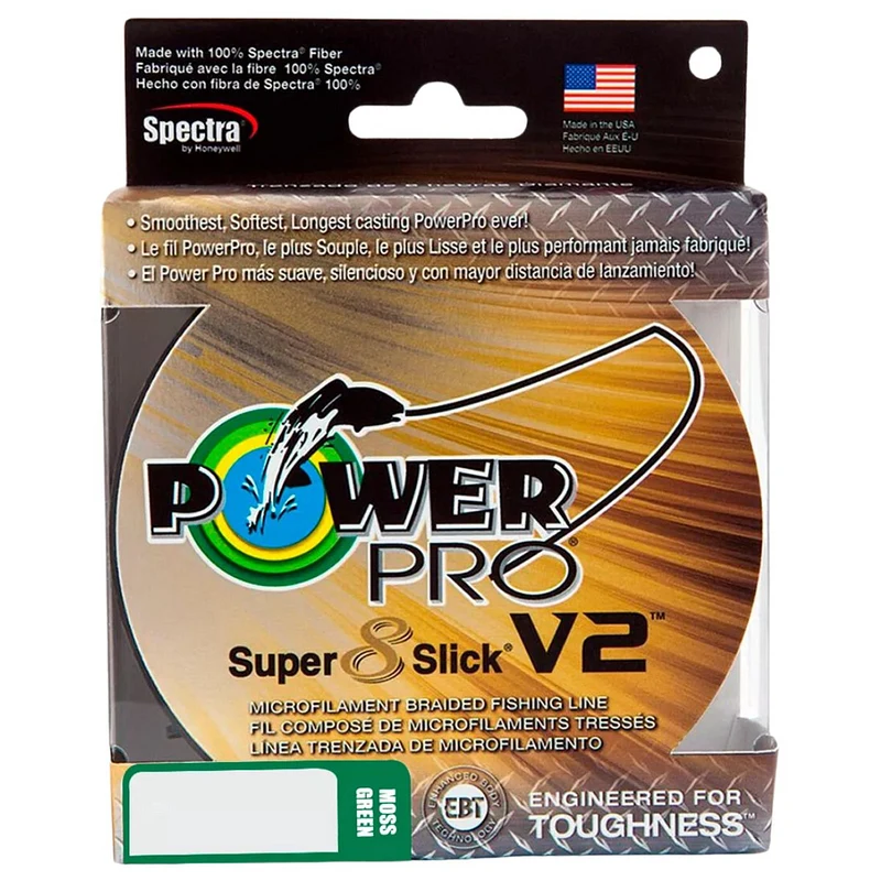 Linha Multifilamento Power Pro Super 8 Slick V2 Moss Green 275m