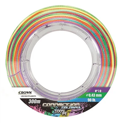 Linha multifilamento Crown Connection 12X 100% PE 300m - Roxa
