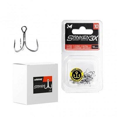 Garatéia Marine Sports Sanken Short Shank Nickel 4X Caixa