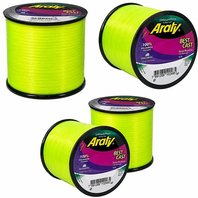 Linha Monofilamento Mazzaferro Soft Araty Best Cast Azul 300m