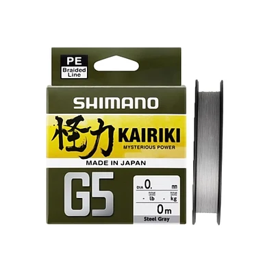 Linha Multifilamento Shimano Kairiki 4 - 150m Steel Gray (Cinza)