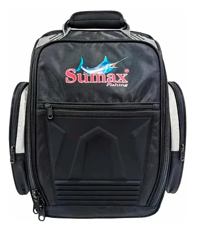 Bolsa de Pesca Sumax New SM-705 Preta - Acompanha 4 Estojos